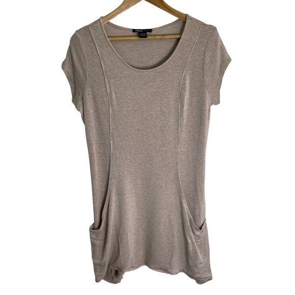 Robert Louis tunic top ladies structured neutral beige dress  Size 1X plus - Picture 1 of 7